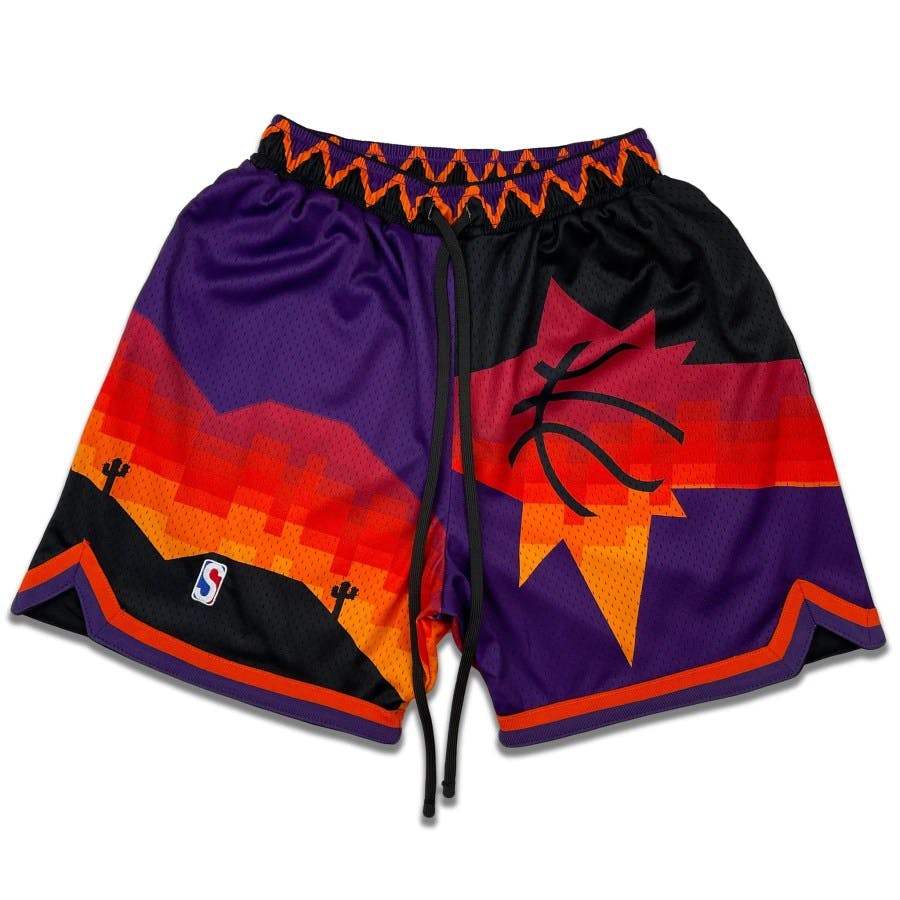Desert dawn basketball shorts