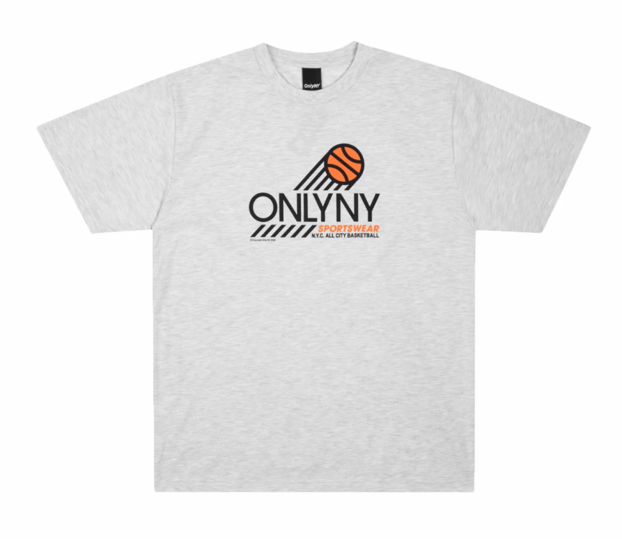 ONLY NY gray basketball t-shirt