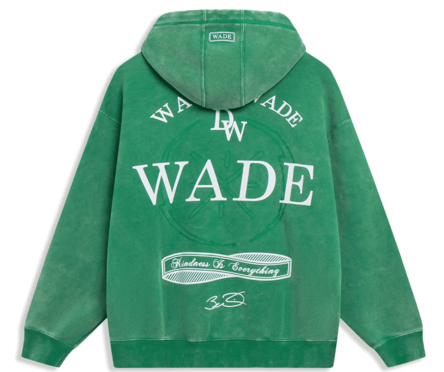 Way of Wade green sweatshirt back