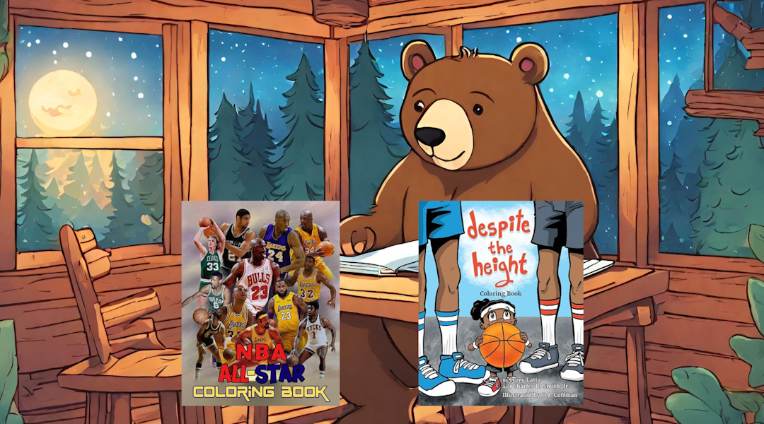 Fun Basketball Coloring Books for Kids and Adults