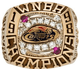 Houston Comets WNBA Championship ring