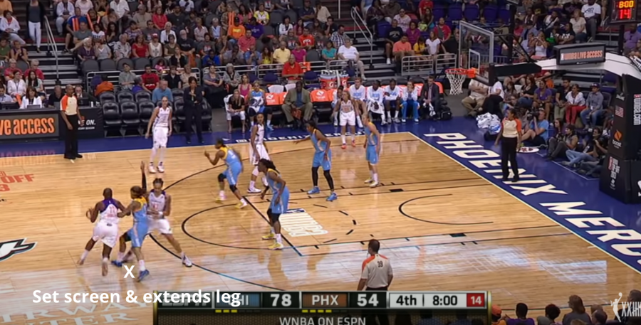 Brittney Griner sets a strong screen