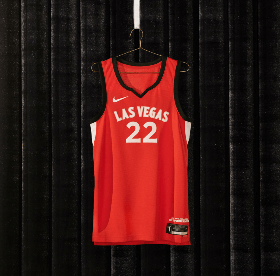 The New WNBA jerseys for the Las Vegas Aces