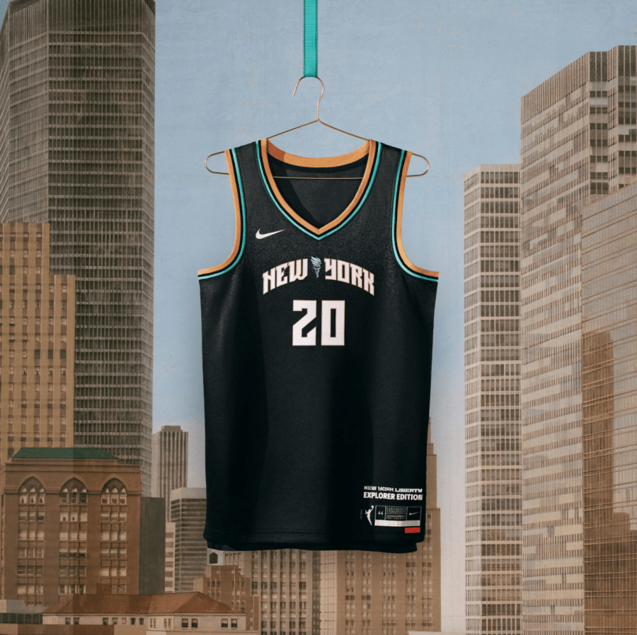 The New WNBA jerseys for the New York Liberty