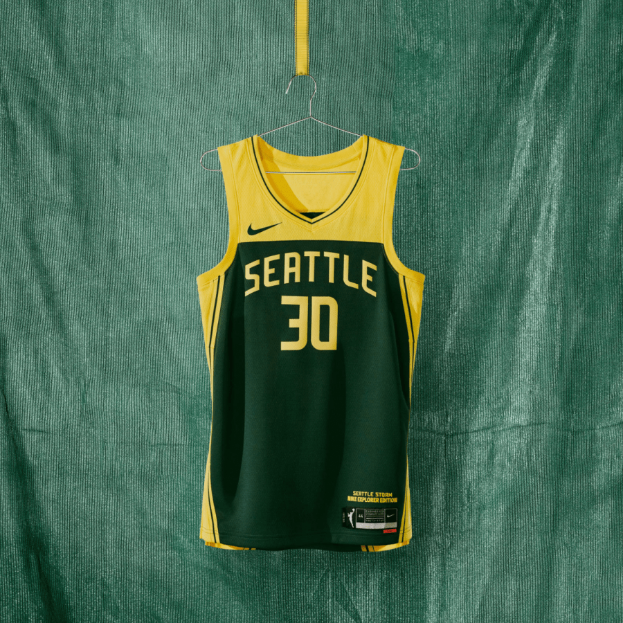 The New WNBA jerseys for the Seattle Storm