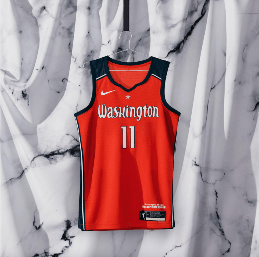 The New WNBA jerseys for the Washington Mystics