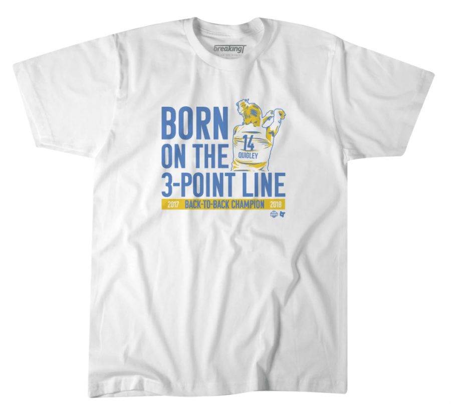 Allie Quigley's cool born on the three-point line t-shirt