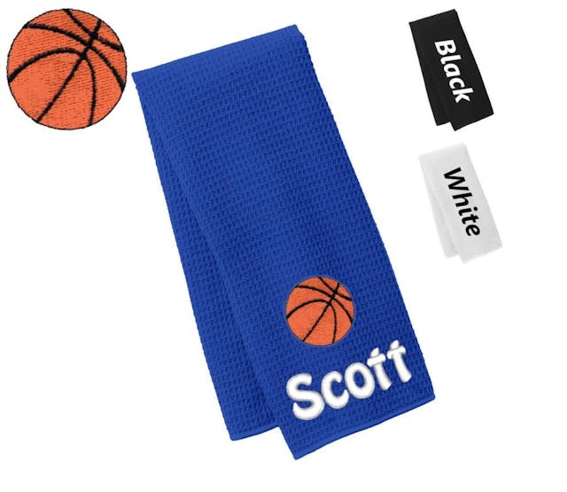 Personalized basketball towel 