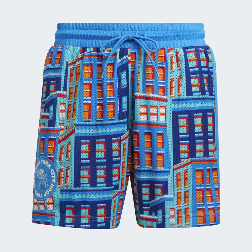 Hoop York City adidas multicolor mesh shorts