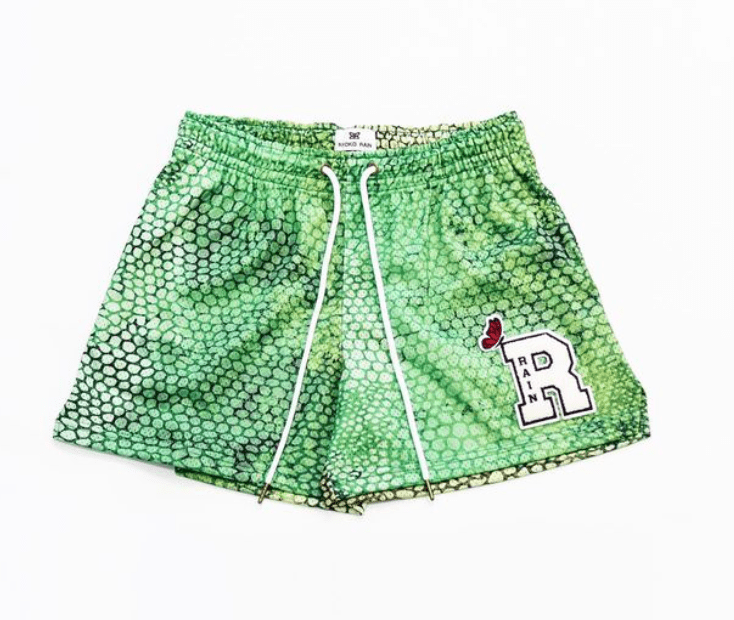 Mamba Collection by Ryoko Rain green scale shorts