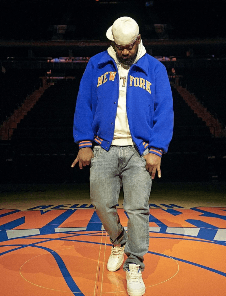 Kith for the NY Knicks blue jacket