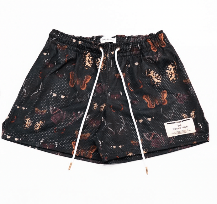 Butterfly basketball shorts in black