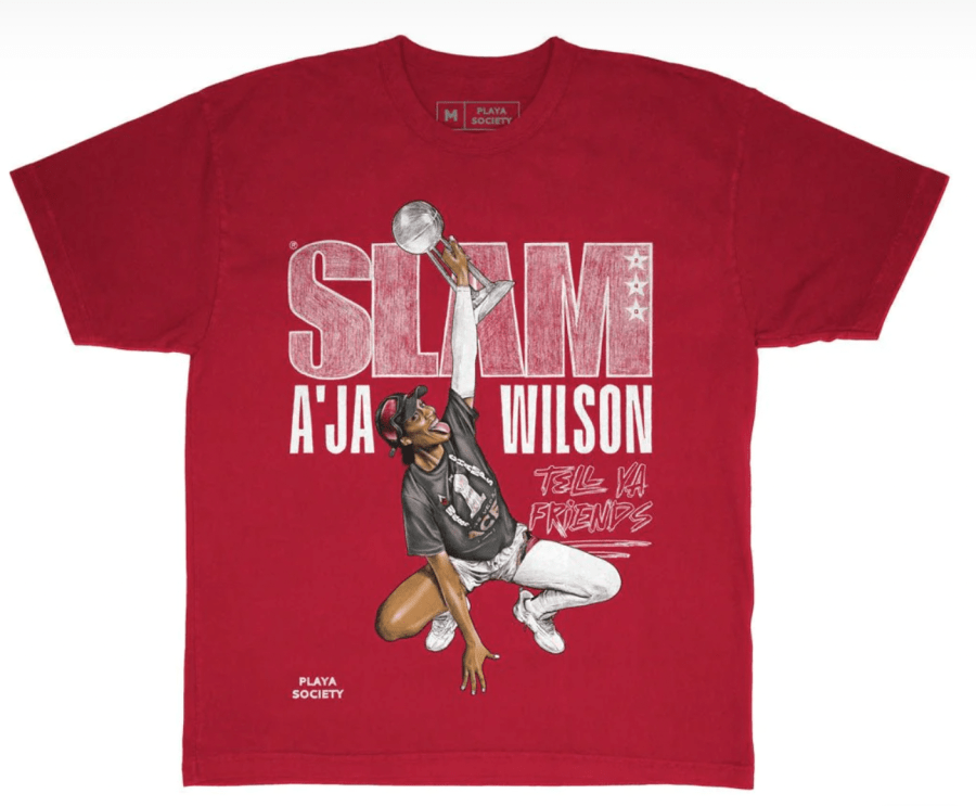 A'ja Wilson SLAM X Playa Society t-shirt
