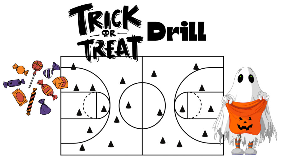 Trick or treat halloween basketball drill