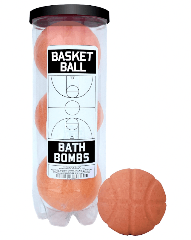 Basketball bath bombs