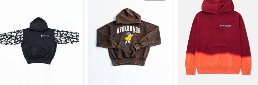 Ryoko Rain basketball hoodies