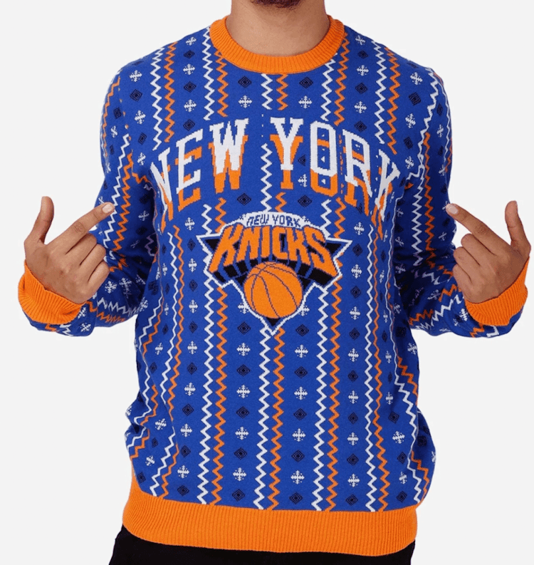 New York Knicks Thematic Knit Sweater