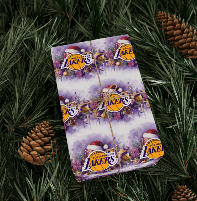 Lakers christmas wrapping paper