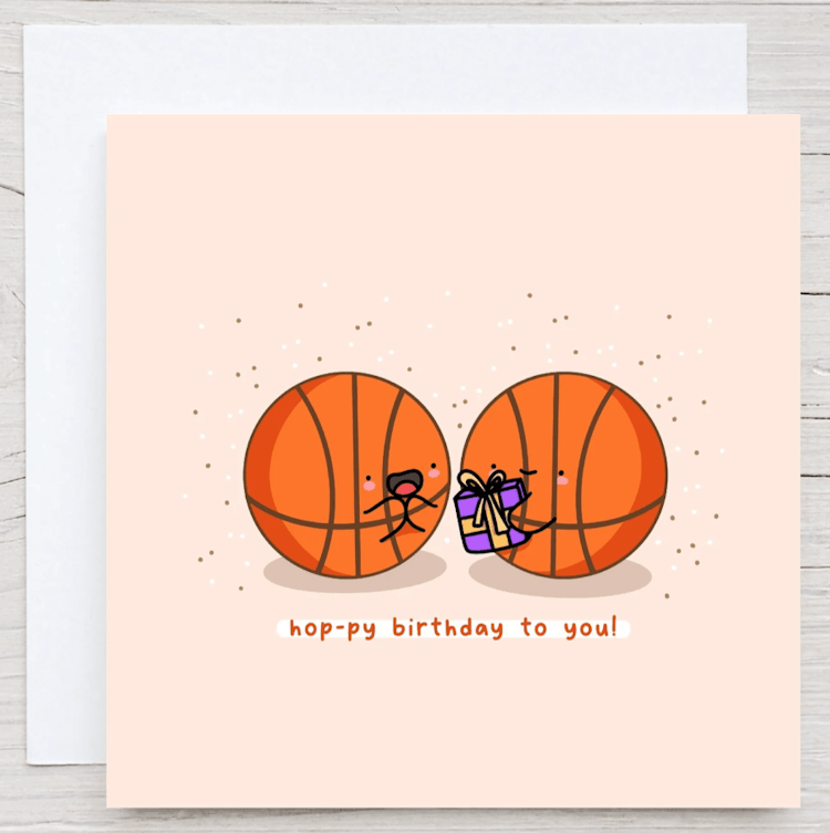 Cute basketball card